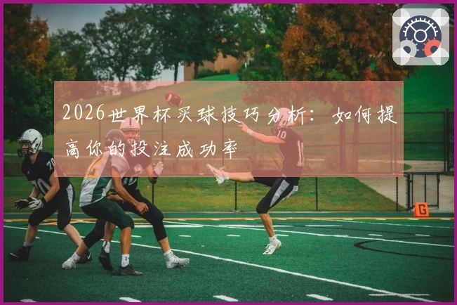 2026世界杯买球技巧分析：如何提高你的投注成功率